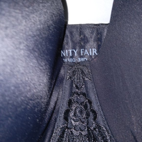Vanity Fair® Beauty Back™ Strapless Bra Convertible straps Black size 38D NWOT - Picture 5 of 6